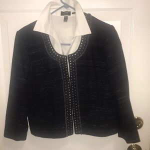 LOFT cute cropped nailhead jacket (Final Cut)
